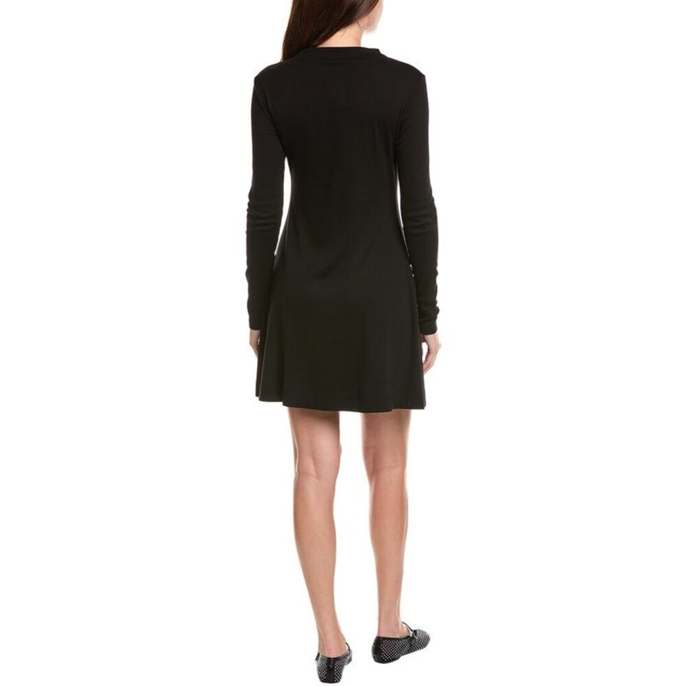 Michael Stars Womens Kit Swing Dress, Black - Picture 2 of 3